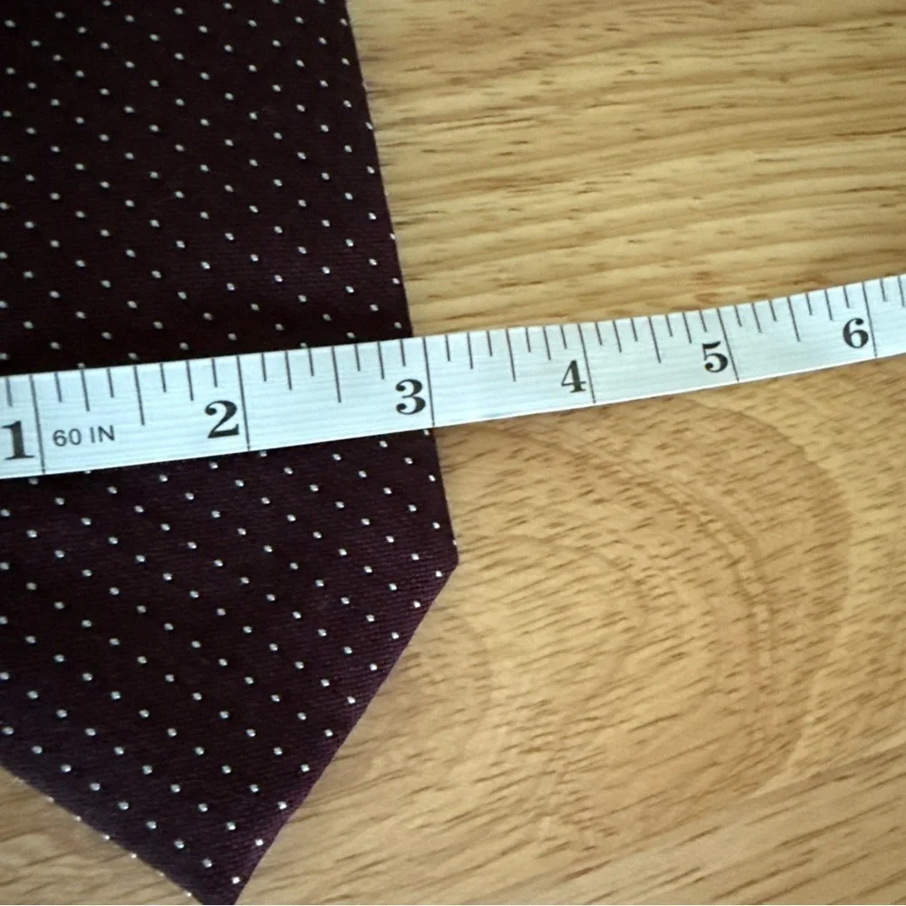 Kenneth Cole ‘Awearness’ Men’s Neck Tie Dress Maroon Dot Workwear